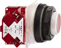 Schneider Electric - 30mm Mount Hole, Extended Straight, Pushbutton Switch with Contact Block - Octagon, Red Pushbutton, Momentary (MO) - Americas Tooling