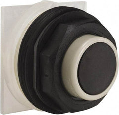 Schneider Electric - 30mm Mount Hole, Extended Straight, Pushbutton Switch Only - Black Pushbutton, Momentary (MO) - Americas Tooling