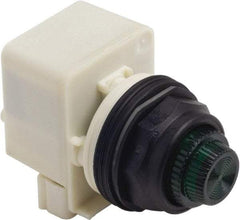 Schneider Electric - 120 VAC Green Lens LED Pilot Light - Round Lens - Americas Tooling