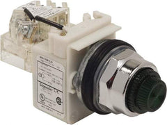 Schneider Electric - 120 VAC Green Lens LED Pilot Light - Round Lens, Screw Clamp Connector - Americas Tooling