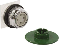 Schneider Electric - 1.18 Inch Mount Hole, Extended Straight, Pushbutton Switch Only - Round, Green Pushbutton, Momentary (MO), Weatherproof, Dust and Oil Resistant - Americas Tooling