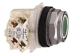 Schneider Electric - 30mm Mount Hole, Flush, Pushbutton Switch with Contact Block - Octagon, Multicolor Pushbutton, Momentary (MO) - Americas Tooling