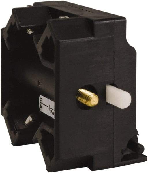 Schneider Electric - 2NO, 3 Amp, Electrical Switch Contact Block - 115 VDC and 240 VAC, Screw Terminal - Americas Tooling