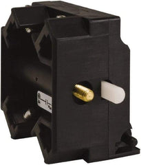 Schneider Electric - 2NO, 3 Amp, Electrical Switch Contact Block - 115 VDC and 240 VAC, Screw Terminal - Americas Tooling