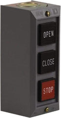 Schneider Electric - 3 Operator, Projecting Pushbutton Control Station - Close, Open, Stop (Legend), Momentary Switch, 2NO/3NC Contact, NEMA 1 - Americas Tooling