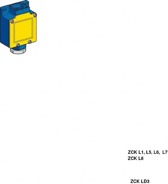 Telemecanique Sensors - 3.7 Inch Long, Metal Body, Limit Switch Body - For Use with ZCKD02, ZCKD029, ZCKD05, ZCKD06, ZCKD08, ZCKD10, ZCKD109, ZCKD15, ZCKD16, ZCKD17, ZCKD21, ZCKD219, ZCKD23, ZCKD239, ZCKD41, ZCKD59, ZCKD81, ZCKD91 - Americas Tooling