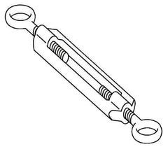 Telemecanique Sensors - 1.6 Inch Long, Limit Switch Turnbuckle - For Use with XY2C - Americas Tooling