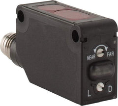 Telemecanique Sensors - M8 Connector, 1m Nominal Distance, Shock and Vibration Resistant, Diffused Photoelectric Sensor - 12 to 24 VDC, PBT, 11mm Long x 11mm Wide x 33mm High - Americas Tooling