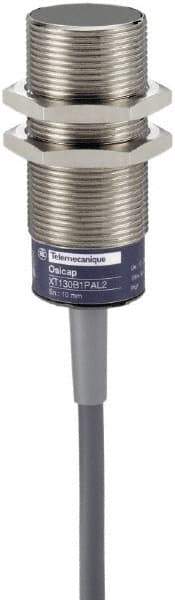 Telemecanique Sensors - PNP, NO/NC, 10mm Detection, Cylinder, Capacitive Proximity Sensor - IP67, 24 VDC, M30x1.5 Thread, 70mm Long - Americas Tooling