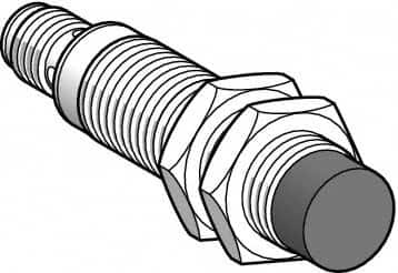 Telemecanique Sensors - NPN, PNP, 8mm Detection, Cylinder, Inductive Proximity Sensor - 2 Wires, IP67, 24 to 210 VDC, 24 to 240 VAC @ 50/60 Hz, M18x1 Thread, 72mm Long - Americas Tooling