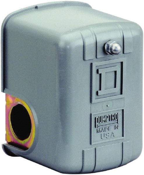 Square D - 1 and 3R NEMA Rated, 5 to 10 psi, Electromechanical Pressure and Level Switch - Fixed Pressure, 230 VAC, L1-T1, L2-T2 Terminal, For Use with Square D Pumptrol - Americas Tooling