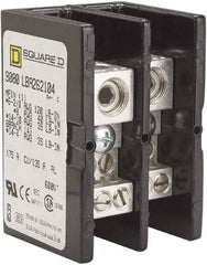 Square D - 2 Poles, 135 (Aluminium), 175 (Copper) Amp, Phenolic Power Distribution Block - 600 VAC, 1 Primary Connection - Americas Tooling