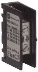 Square D - 1 Pole, 115 (Copper), 90 (Aluminium) Amp, Thermoplastic Power Distribution Block - 600 VAC, 1 Primary Connection - Americas Tooling