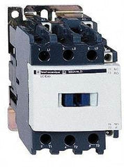 Schneider Electric - 3 Pole, 480 Coil VAC at 60 Hz, 40 Amp at 440 VAC and 60 Amp at 440 VAC, Nonreversible IEC Contactor - 1 Phase hp: 3 at 115 VAC, 5 at 230/240 VAC, 3 Phase hp: 10 at 200/208 VAC, 10 at 230/240 VAC, 30 at 460/480 VAC, 30 at 575/600 VAC - Americas Tooling