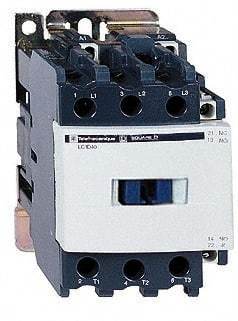 Schneider Electric - 3 Pole, 480 Coil VAC at 60 Hz, 50 Amp at 440 VAC and 80 Amp at 440 VAC, Nonreversible IEC Contactor - 1 Phase hp: 3 at 115 VAC, 7.5 at 230/240 VAC, 3 Phase hp: 15 at 200/208 VAC, 15 at 230/240 VAC, 40 at 460/480 VAC, 40 at 575/600 VAC - Americas Tooling