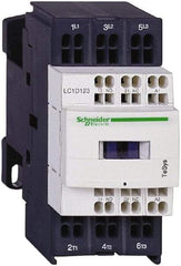 Schneider Electric - 3 Pole, 24 Coil VDC, 12 Amp at 440 VAC and 16 Amp at 440 VAC, Nonreversible IEC Contactor - 1 Phase hp: 1 at 115 VAC, 2 at 230/240 VAC, 3 Phase hp: 10 at 575/600 VAC, 3 at 200/208 VAC, 3 at 230/240 VAC, 7.5 at 460/480 VAC - Americas Tooling