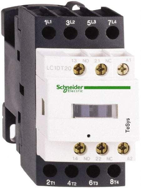 Schneider Electric - 4 Pole, 24 Coil VAC at 50/60 Hz, 32 Amp at 440 VAC, Nonreversible IEC Contactor - Bureau Veritas, CCC, CSA, CSA C22.2 No. 14, DNV, EN/IEC 60947-4-1, EN/IEC 60947-5-1, GL, GOST, LROS, RINA, UL 508, UL Listed - Americas Tooling