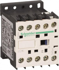 Schneider Electric - 4 Pole, 120 Coil VAC at 50/60 Hz, 16 Amp at 690 VAC and 20 Amp at 440 VAC, Nonreversible IEC Contactor - BS 5424, CSA, IEC 60947, NF C 63-110, RoHS Compliant, UL Listed, VDE 0660 - Americas Tooling