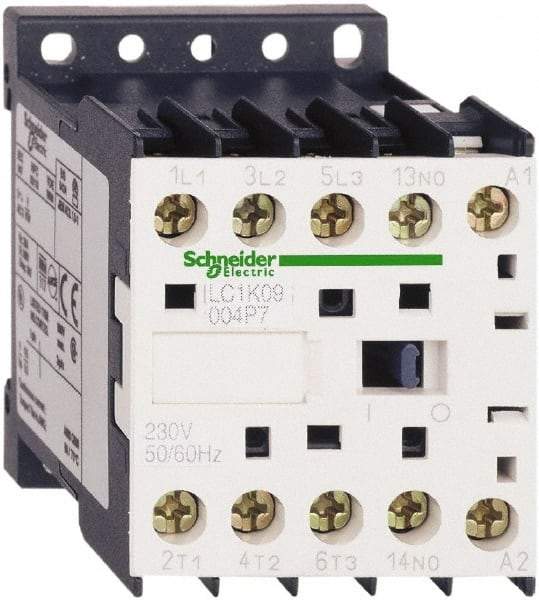 Schneider Electric - 4 Pole, 24 Coil VAC at 50/60 Hz, 16 Amp at 690 VAC and 20 Amp at 440 VAC, Nonreversible IEC Contactor - BS 5424, CSA, IEC 60947, NF C 63-110, RoHS Compliant, UL Listed, VDE 0660 - Americas Tooling