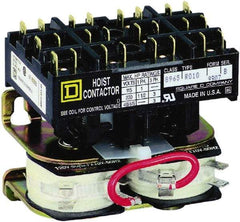 Square D - 3 Pole, 110 Coil VAC at 50 Hz and 120 Coil VAC at 60 Hz, Reversible Definite Purpose Contactor - Phase 1 and Phase 3 Hp:  1 at 115 VAC, 1.5 at 230 VAC, 3 at 230 VAC, 3 at 460 VAC, 3 at 575 VAC, CSA, RoHS Compliant, UL Listed - Americas Tooling