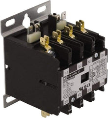 Square D - 4 Pole, 30 Amp Inductive Load, 24 Coil VAC at 50/60 Hz, Definite Purpose Contactor - Phase 1 and Phase 3 Hp:  10 at 230 VAC, 15 at 460 VAC, 2 at 115 VAC, 20 at 575 VAC, 5 at 230 VAC, 40 Amp Resistive Rating, CE, CSA, UL Listed - Americas Tooling