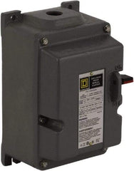 Square D - 3 Poles, 18 Amp, M-0 NEMA, Enclosed Pushbutton Manual Motor Starter - 3 hp at 200 to 230 VAC & 5 hp at 380 to 575 VAC, CSA, NEMA 7/9 & UL Listed - Americas Tooling