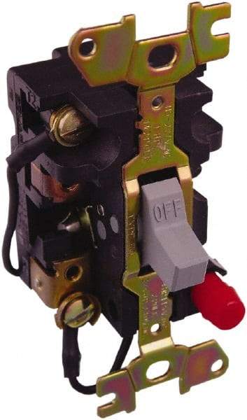 Square D - 2 Poles, 16 Amp, Open Toggle Manual Motor Starter - 1 hp at 115 VAC, 1 hp at 230 VAC, 1 hp at 277 VAC, 3/4 hp at 115 VDC & 3/4 hp at 230 VDC, CE, CSA & UL Recognized - Americas Tooling