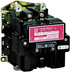 Square D - No Enclosure, 2 Pole, Electrically Held Lighting Contactor - 100 A (Tungsten), 110 VAC at 50 Hz, 120 VAC at 60 Hz - Americas Tooling