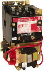 Square D - No Enclosure, 3 Pole, Mechanically Held Lighting Contactor - 30 A (Tungsten), 110 VAC at 50 Hz, 120 VAC at 60 Hz - Americas Tooling