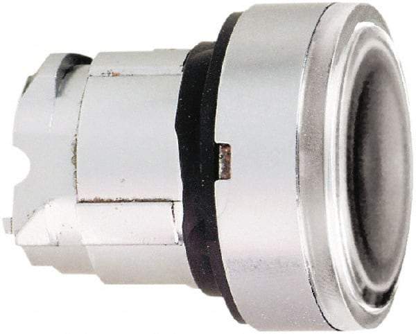 Schneider Electric - 22mm Mount Hole, Flush, Pushbutton Switch Only - Round, Clear Pushbutton, Nonilluminated, Momentary (MO) - Americas Tooling