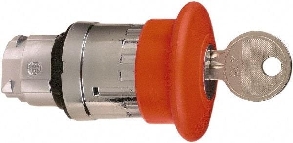 Schneider Electric - 22mm Mount Hole, Extended Mushroom Head, Pushbutton Switch Only - Round, Red Pushbutton, Maintained (MA), Momentary (MO) - Americas Tooling