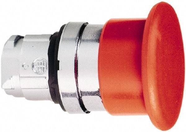 Schneider Electric - 22mm Mount Hole, Extended Mushroom Head, Pushbutton Switch Only - Round, Red Pushbutton, Nonilluminated, Momentary (MO) - Americas Tooling