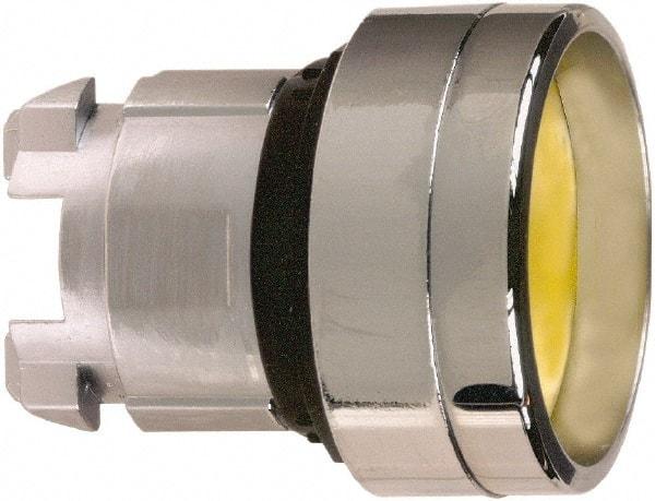 Schneider Electric - 22mm Mount Hole, Recessed, Pushbutton Switch Only - Round, Yellow Pushbutton, Nonilluminated, Momentary (MO) - Americas Tooling