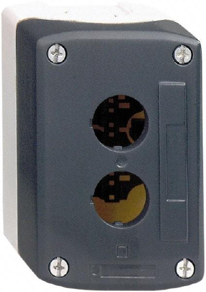 Schneider Electric - 3 Hole, 22mm Hole Diameter, Polycarbonate Pushbutton Switch Enclosure - 13, 4X NEMA Rated - Americas Tooling