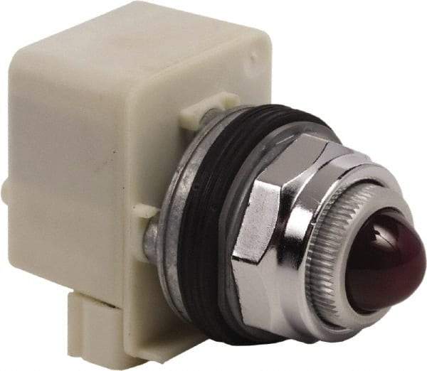 Schneider Electric - 120 VAC Red Lens Indicating Light - Screw Clamp Connector - Americas Tooling