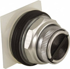 Schneider Electric - 30mm Mount Hole, Pushbutton Switch Only - Round, Black Pushbutton, Nonilluminated, Maintained (MA), Momentary (MO) - Americas Tooling