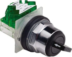 Schneider Electric - 30mm Mount Hole, 2 Position, Knob and Pushbutton Operated, Selector Switch - Black, Maintained (MA), Weatherproof and Dust and Oil Resistant - Americas Tooling