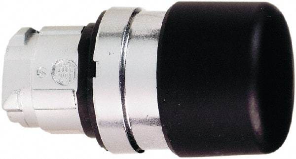 Schneider Electric - 22mm Mount Hole, Extended Mushroom Head, Pushbutton Switch Only - Round, Black Pushbutton, Nonilluminated, Momentary (MO) - Americas Tooling