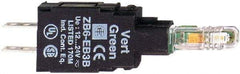 Schneider Electric - 12-24 VAC Green Lens LED Indicating Light - Quick Connect Connector, Shock Resistant, Vibration Resistant - Americas Tooling