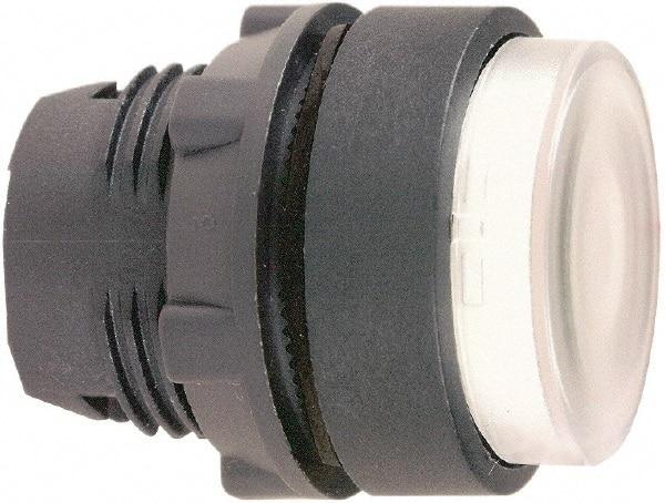 Schneider Electric - 22mm Mount Hole, Extended Straight, Pushbutton Switch Only - Round, White Pushbutton, Illuminated, Momentary (MO) - Americas Tooling