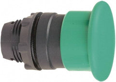 Schneider Electric - 22mm Mount Hole, Extended Mushroom Head, Pushbutton Switch Only - Round, Green Pushbutton, Illuminated, Maintained (MA) - Americas Tooling