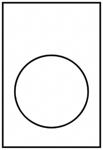 Schneider Electric - Rectangular, PVC Legend Plate - Blank - Yellow and White Background, 22mm Hole Diameter, 30mm Wide x 40mm High - Americas Tooling