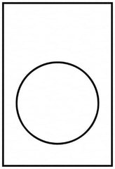 Schneider Electric - Rectangular, PVC Legend Plate - Blank - Yellow and White Background, 22mm Hole Diameter, 30mm Wide x 40mm High - Americas Tooling