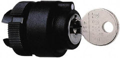 Schneider Electric - 22mm Mount Hole, 2 Position, Key Operated, Selector Switch Only - Black, Maintained (MA), Shock and Vibration Resistant - Americas Tooling