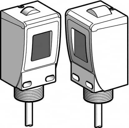 Telemecanique Sensors - Cable Connector, 60m Nominal Distance, Shock and Vibration Resistant, Through Beam Photoelectric Sensor - 24 to 240 VAC, 24 to 240 VDC, 20 Hz, Plastic, 44mm Long x 45mm Wide x 99mm High - Americas Tooling