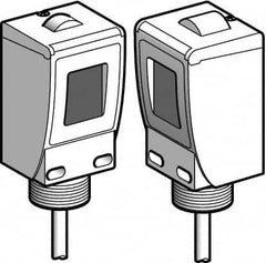 Telemecanique Sensors - Cable Connector, 60m Nominal Distance, Shock and Vibration Resistant, Through Beam Photoelectric Sensor - 24 to 240 VAC, 24 to 240 VDC, 20 Hz, Plastic, 44mm Long x 45mm Wide x 99mm High - Americas Tooling