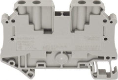 Schneider Electric - 1 Pole, 500 Volt, 39 Amp, -40 to 266°F, DIN Rail Mount, Polyamide Passthrough Terminal Block - 4 Contacts, 26 to 10 AWG Compatibility, 47-1/2mm High - Americas Tooling