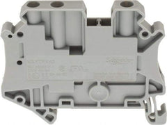 Schneider Electric - 1 Pole, 500 Volt, 41 Amp, -40 to 266°F, DIN Rail Mount, Polyamide Passthrough Terminal Block - 3 Contacts, 26 to 10 AWG Compatibility, 47-1/2mm High - Americas Tooling