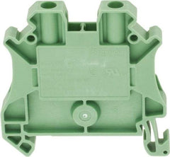 Schneider Electric - 1 Pole, 1,000 Volt, 32 Amp, -40 to 266°F, DIN Rail Mount, Polyamide Passthrough Terminal Block - 2 Contacts, 26 to 10 AWG Compatibility, 47-1/2mm High - Americas Tooling