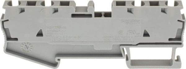 Schneider Electric - 1 Pole, 800 Volt, 32 Amp, -40 to 266°F, DIN Rail Mount, Polyamide Passthrough Terminal Block - 4 Contacts, 28 to 10 AWG Compatibility, 36-1/2mm High - Americas Tooling